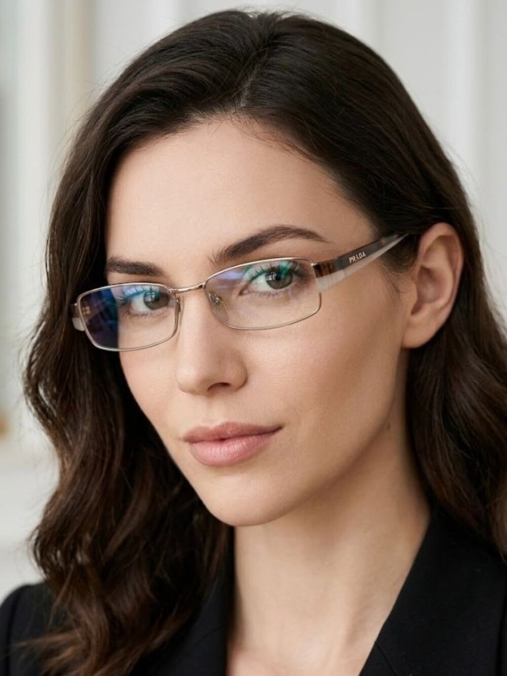 Prada Vintage Tortoise Cream Eyeglasses